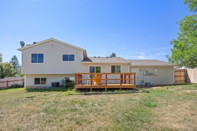 18527 E Kansas Pl, Aurora, CO 80017 - back of house with a deck