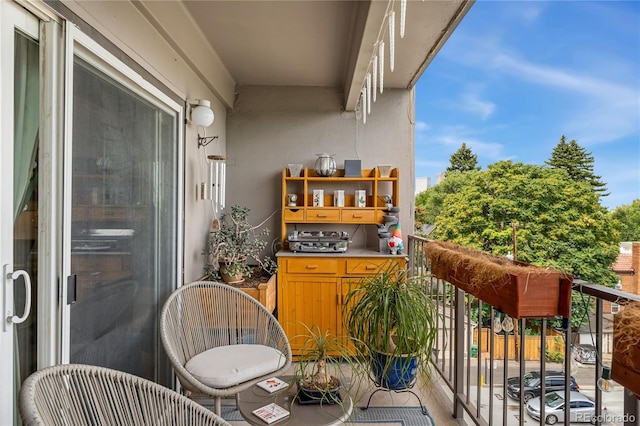 view of balcony