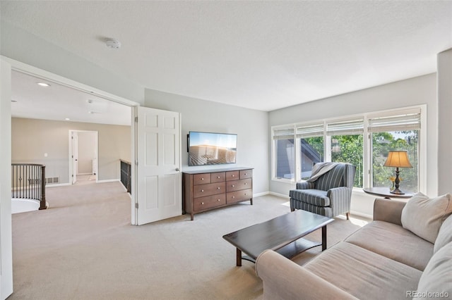 5528 S Jasper Way, Centennial, CO 80015 - living room with light colored carpet and recessed lighting