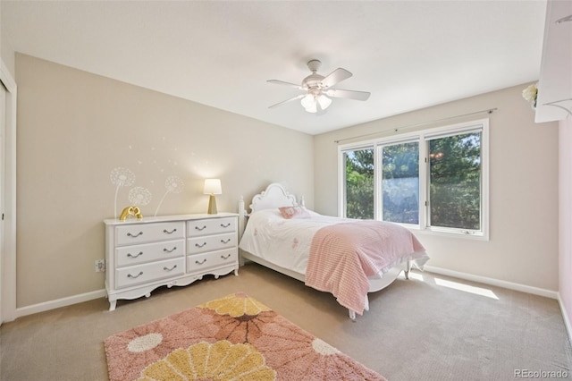 5528 S Jasper Way, Centennial, CO 80015 - bedroom with light carpet and ceiling fan