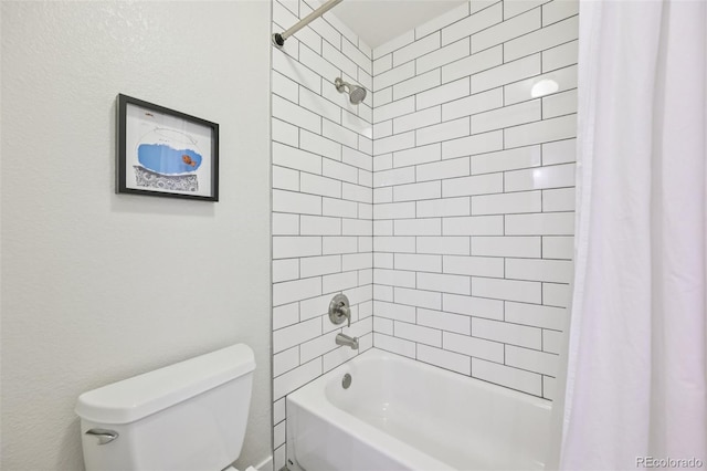 5528 S Jasper Way, Centennial, CO 80015 - bathroom featuring shower / bath combo with shower curtain and toilet