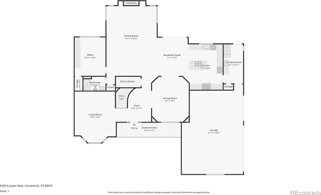 5528 S Jasper Way, Centennial, CO 80015 - view of property floor plan