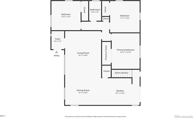 2664 Forest St, Denver, CO 80207 - view of floor plan / room layout