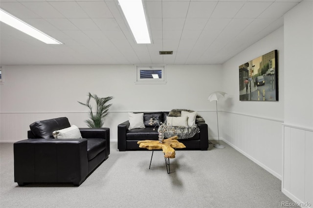 632 Wyoming St, Golden, CO 80403 - living area featuring carpet floors and wainscoting