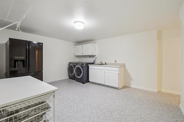 632 Wyoming St, Golden, CO 80403 - laundry room with independent washer and dryer, cabinet space, and baseboards