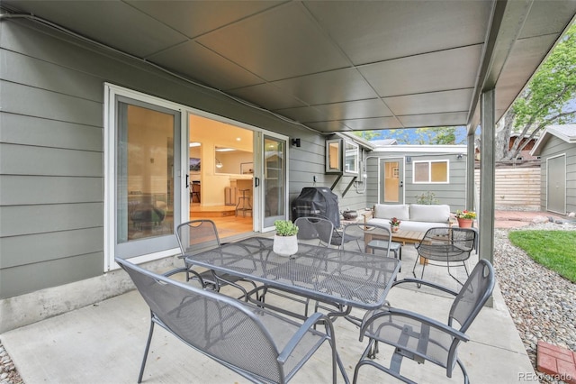 632 Wyoming St, Golden, CO 80403 - view of patio with outdoor lounge area, outdoor dining area, and area for grilling