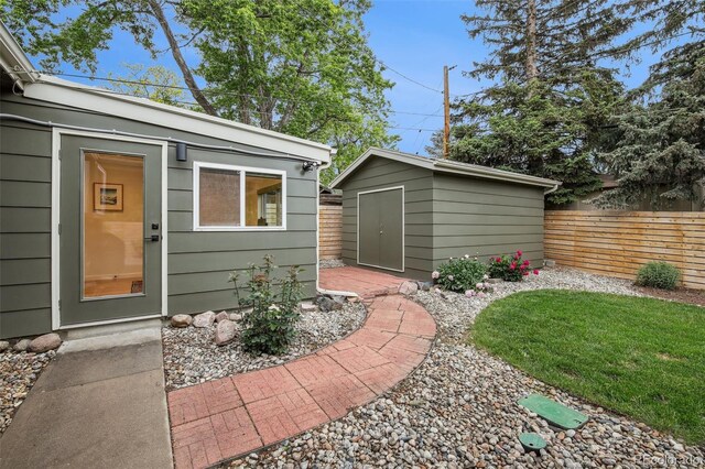 632 Wyoming St, Golden, CO 80403 - view of yard featuring an outdoor structure