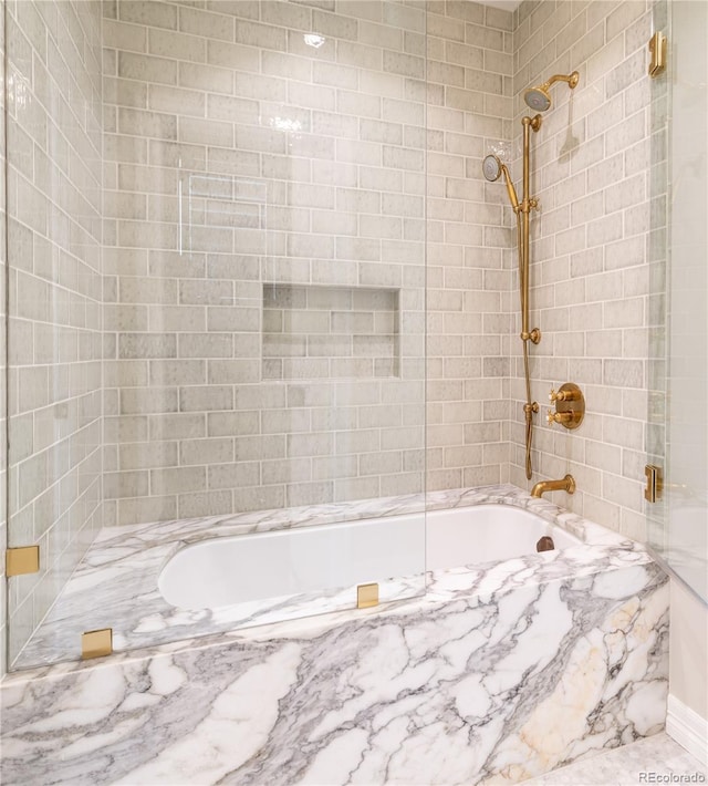 295 Jersey St, Denver, CO 80220 - full bathroom featuring shower / bath combination with glass door