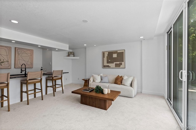 9161 W Lake Dr, Littleton, CO 80123 - carpeted living area featuring recessed lighting