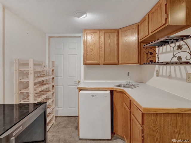 kitchen with dishwasher and sink