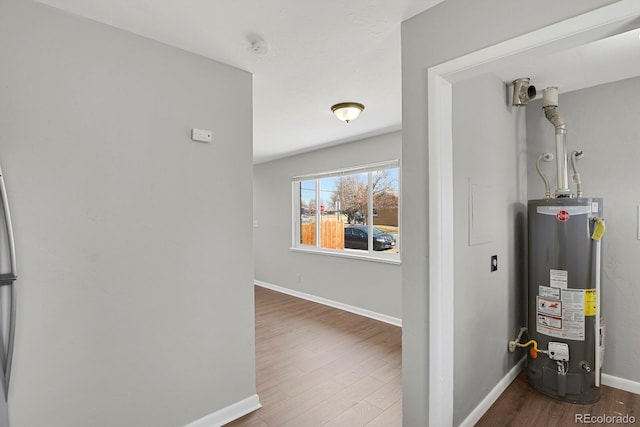 interior space featuring gas water heater