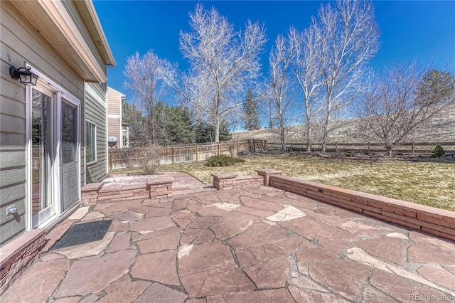 view of patio / terrace with a fenced backyard