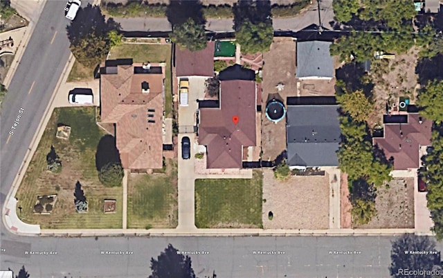 birds eye view of property