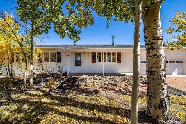 ranch-style house with a garage