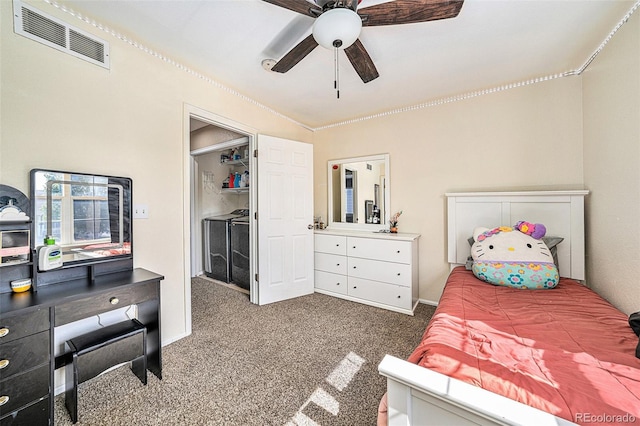 10289 Dresden St, Firestone, CO 80504 - carpeted bedroom with ceiling fan and baseboards
