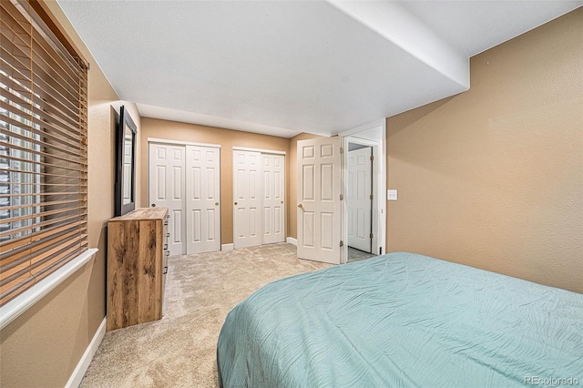 10289 Dresden St, Firestone, CO 80504 - bedroom with two closets, light colored carpet, and baseboards