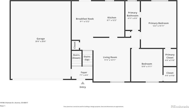 19196 E Kansas Dr, Aurora, CO 80017 - view of home floor plan