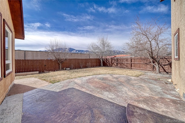 view of patio / terrace featuring a fenced backyard