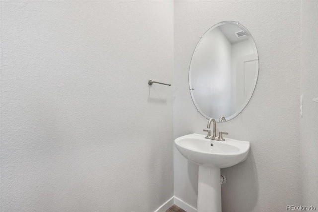 bathroom with a sink