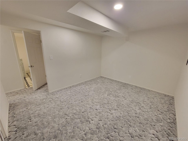 315 E 112th Dr, Northglenn, CO 80233 - finished below grade area featuring light carpet, baseboards, and recessed lighting