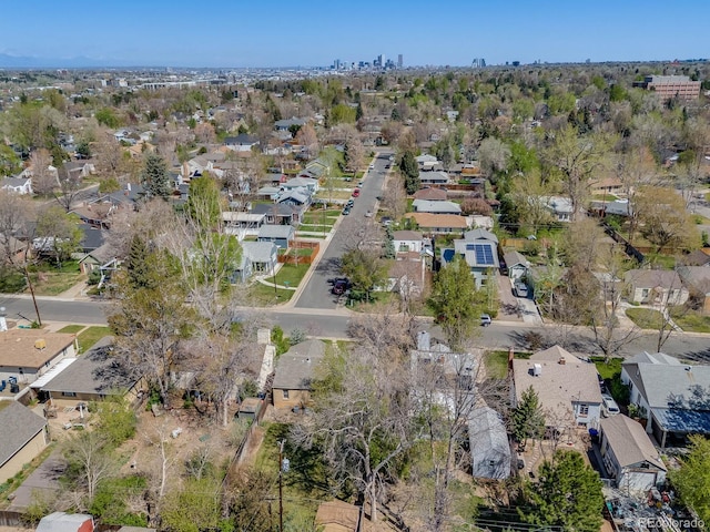 drone / aerial view featuring a residential view