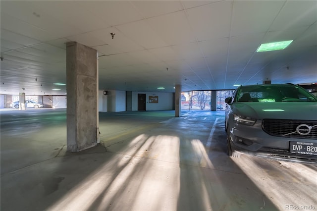 view of parking deck