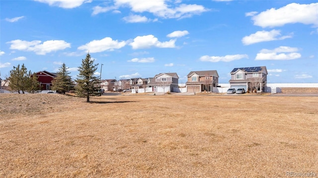 view of yard with a residential view