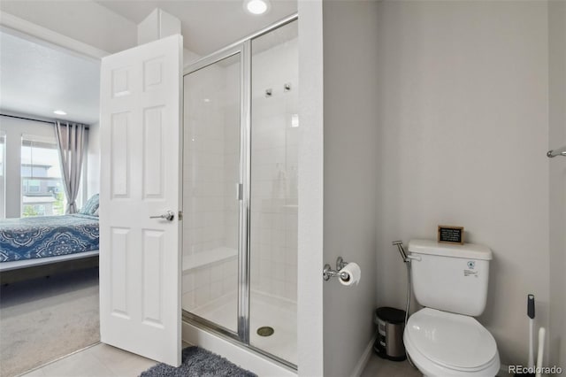 19221 E 65th Ave, Denver, CO 80249 - ensuite bathroom with a shower stall and recessed lighting