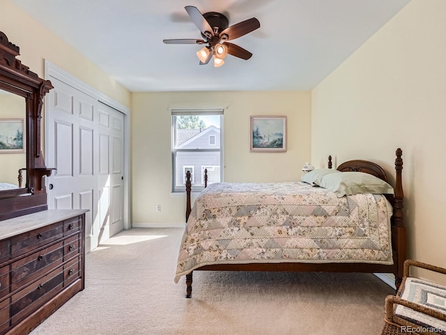 6577 S Waco Way, Aurora, CO 80016 - carpeted bedroom with a ceiling fan and baseboards