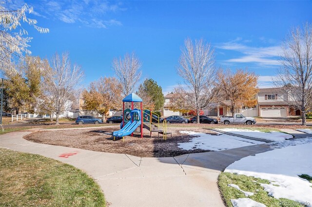 view of play area