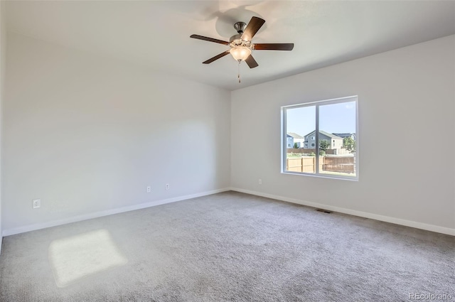 1464 Moraine Valley Dr, Severance, CO 80550 - carpeted spare room with baseboards and a ceiling fan