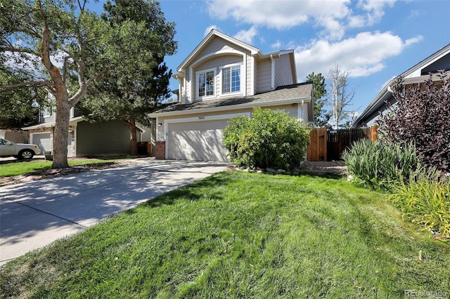5415 Spruce Ave, Castle Rock, CO 80104 - traditional home with concrete driveway and a garage