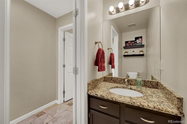 5415 Spruce Ave, Castle Rock, CO 80104 - bathroom featuring vanity and tile patterned floors