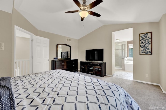 5415 Spruce Ave, Castle Rock, CO 80104 - carpeted bedroom featuring lofted ceiling and baseboards