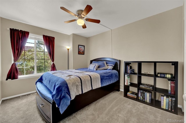 5415 Spruce Ave, Castle Rock, CO 80104 - bedroom with carpet and a ceiling fan