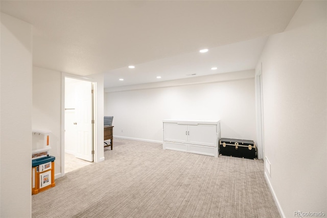 5415 Spruce Ave, Castle Rock, CO 80104 - finished below grade area featuring carpet and recessed lighting