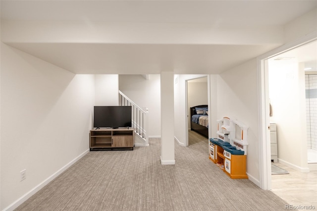5415 Spruce Ave, Castle Rock, CO 80104 - finished below grade area featuring carpet flooring and stairs