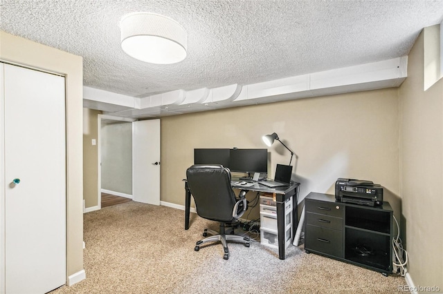 1060 S Harrison St, Denver, CO 80209 - carpeted office space featuring a textured ceiling and baseboards