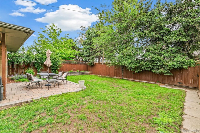 1060 S Harrison St, Denver, CO 80209 - fenced backyard with a patio area
