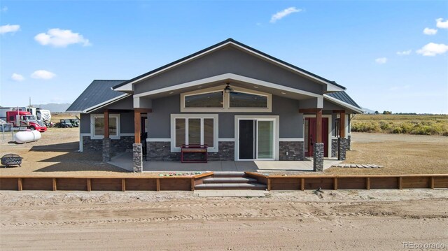 view of front of house featuring a patio area