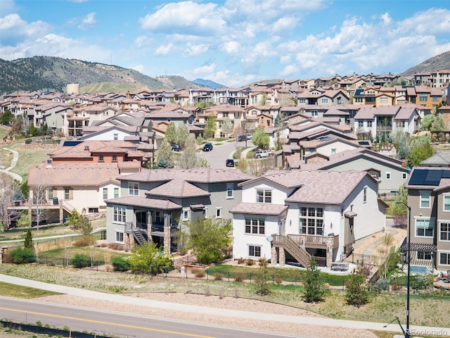 15194 W Washburn Ave, Lakewood, CO 80228 - aerial perspective of suburban area featuring a mountain backdrop