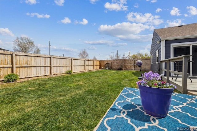 1995 Xenia St, Denver, CO 80220 - view of yard featuring a fenced backyard