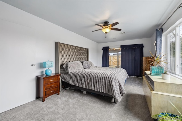1995 Xenia St, Denver, CO 80220 - carpeted bedroom featuring a ceiling fan