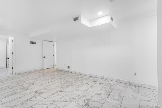 524 Rider Ridge Dr, Longmont, CO 80504 - unfurnished room featuring baseboards, marble finish floor, and visible vents