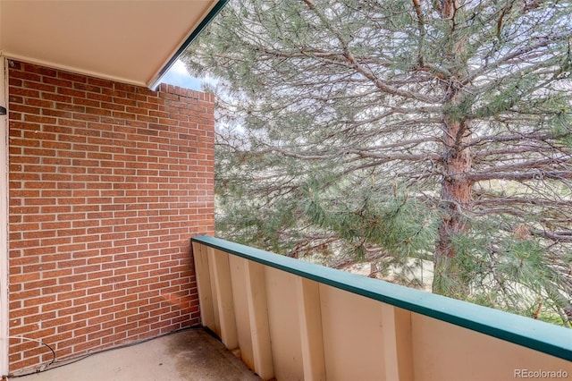 view of balcony