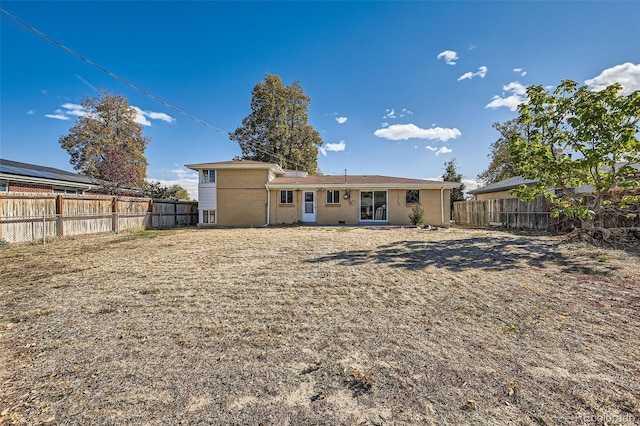 view of rear view of property