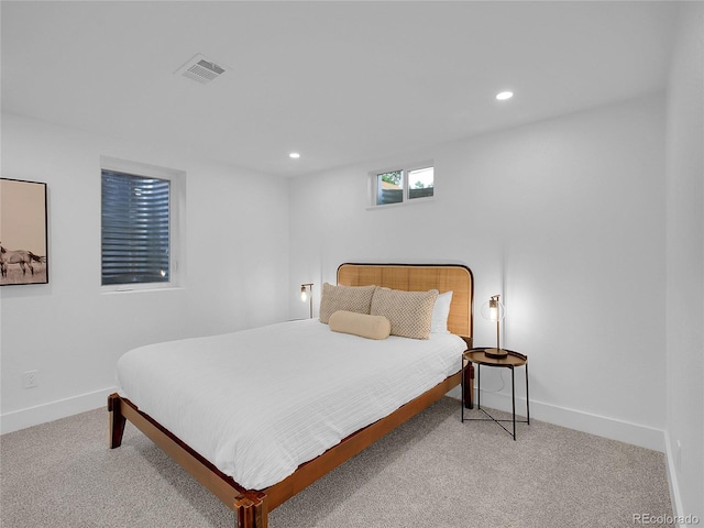 7126 Joan St, Denver, CO 80221 - bedroom with carpet flooring, baseboards, and recessed lighting