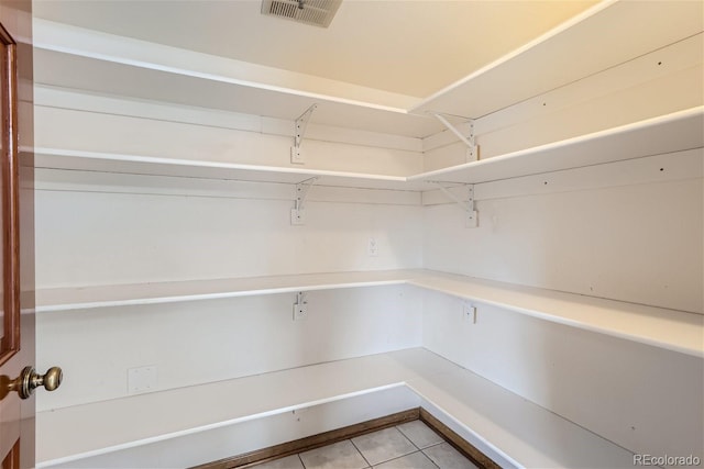 pantry featuring visible vents