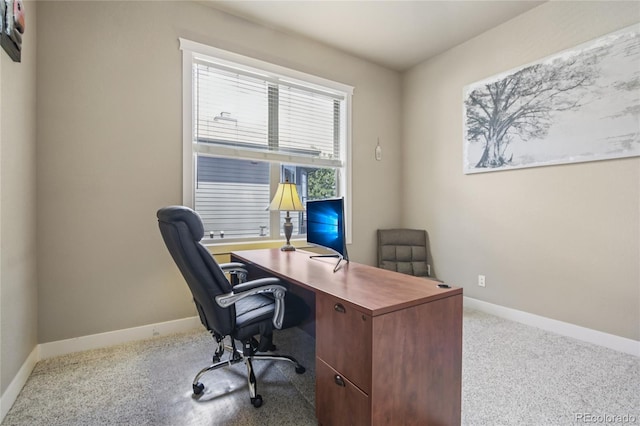 7258 Spanish Bay Dr, Windsor, CO 80550 - office area featuring baseboards and carpet flooring