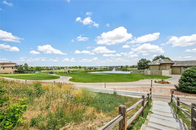 7258 Spanish Bay Dr, Windsor, CO 80550 - view of yard featuring a water view